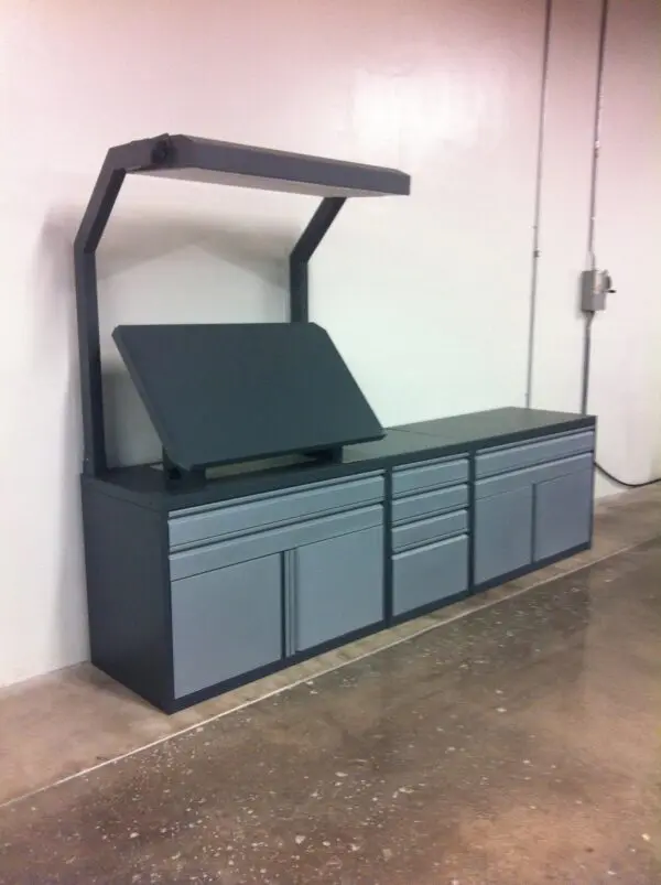 *NEW* Custom Built Inspection Table with Storage Cabinet - Image 2