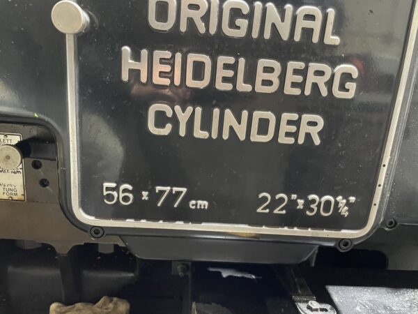 Heidelberg Cylinder 22 x 30